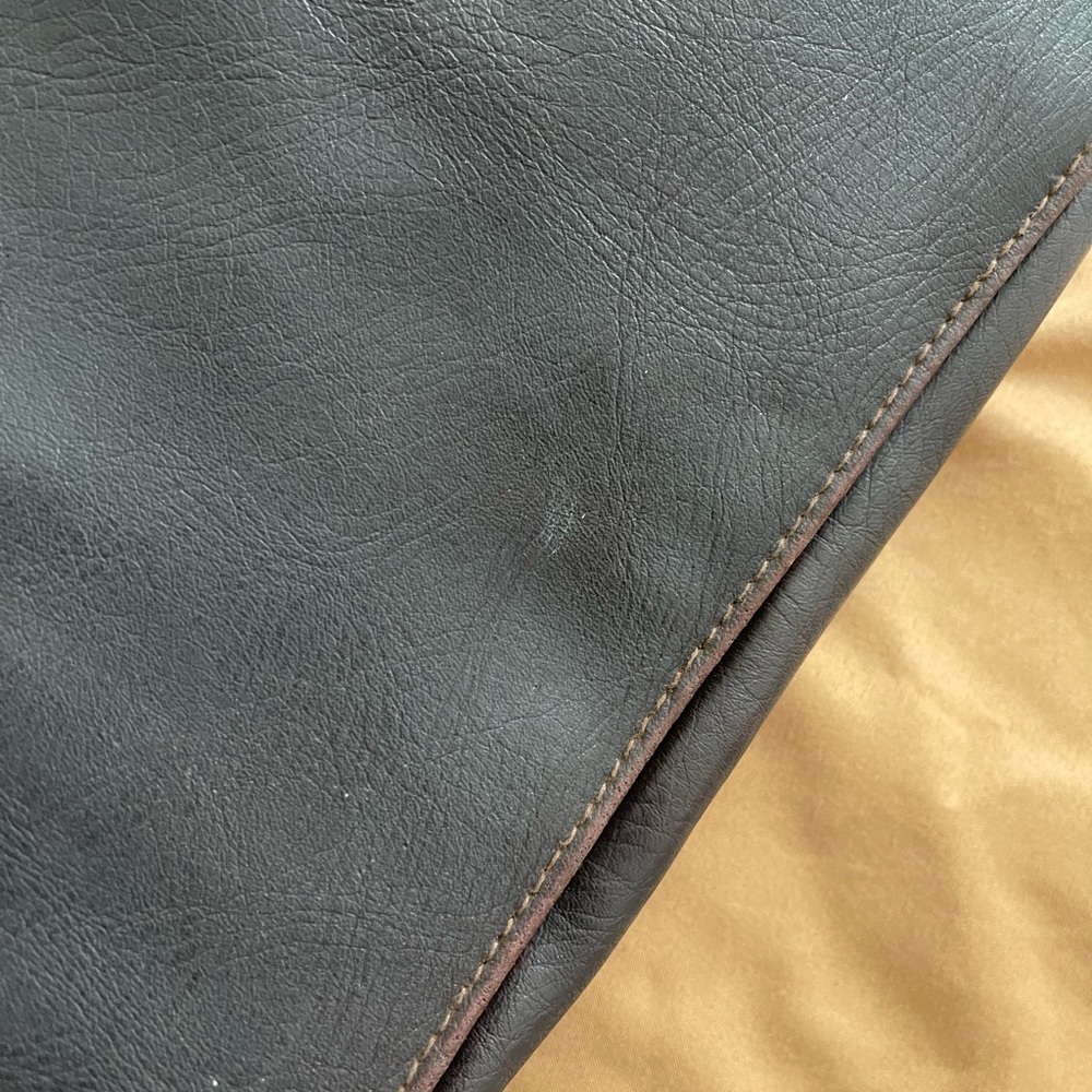 Vintage Rosetti Old Money Small Dark Brown Leather Office Briefcase Handbag - Picture 11 of 14